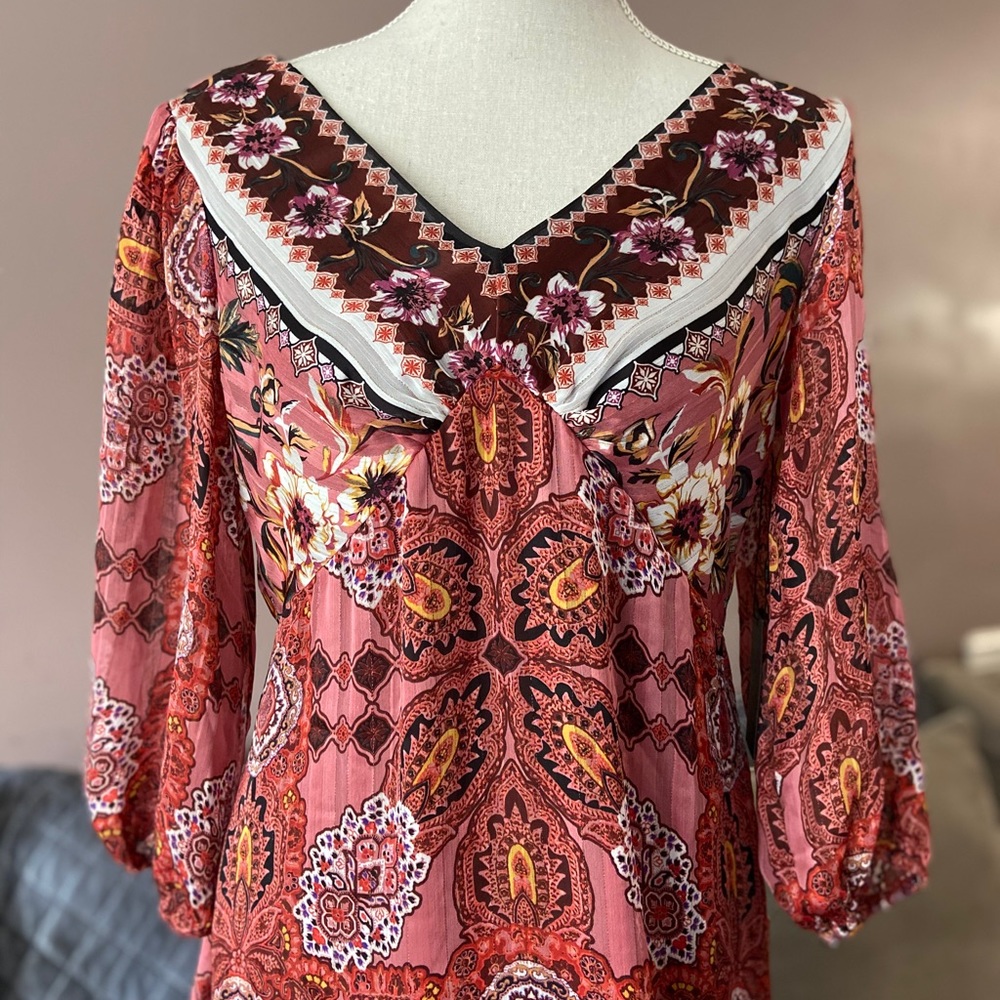 BNWT, Cheztu brand, flowy maxi dress, size 6 - Picture 3 of 10